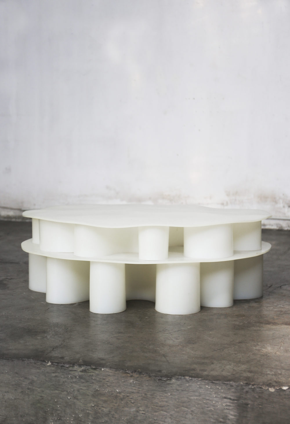 White Rubber Coffee Table, 2019