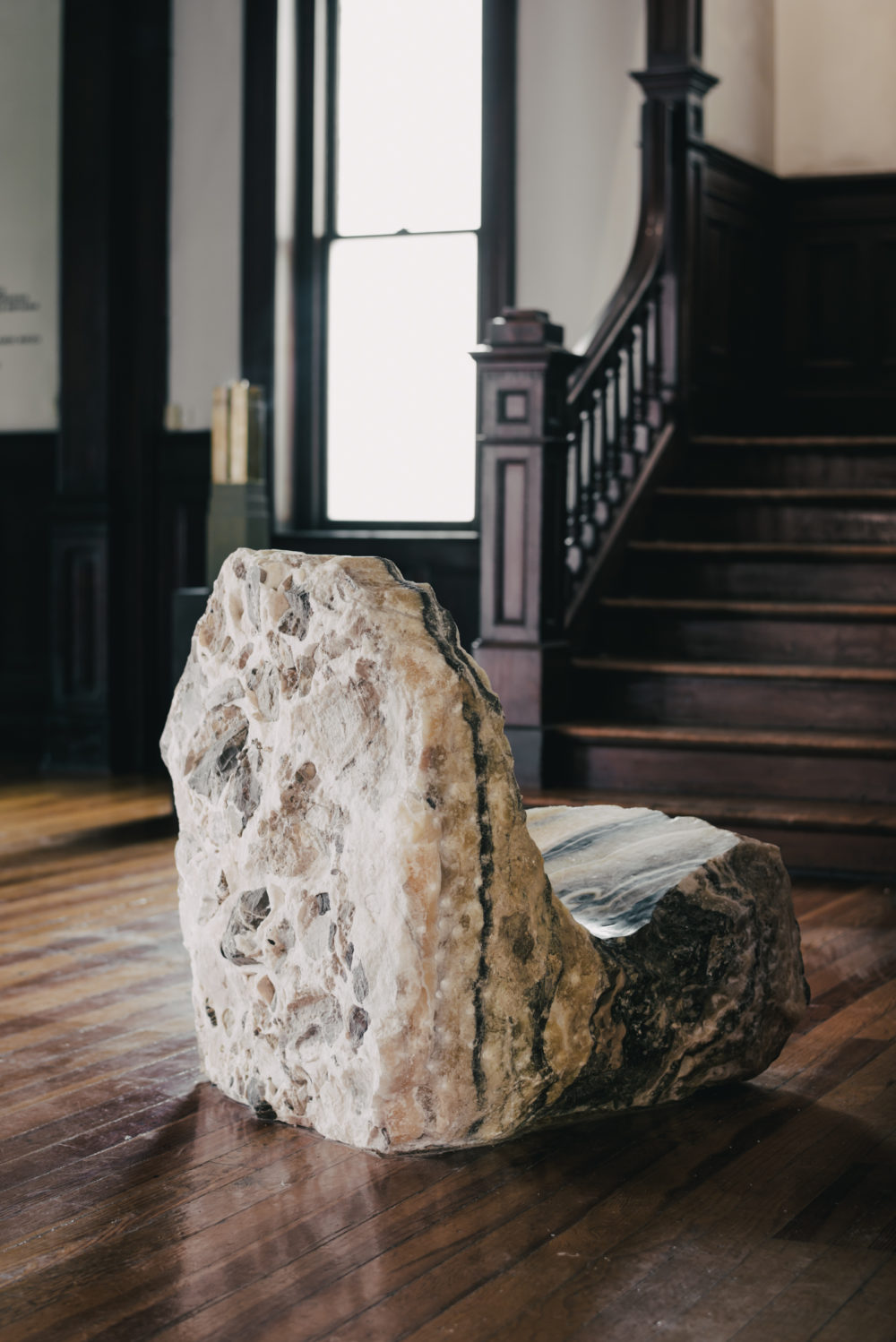 Tallé la forma del Miguelito en esta piedra para poder sentir su energía en todo el cuerpo, 2020