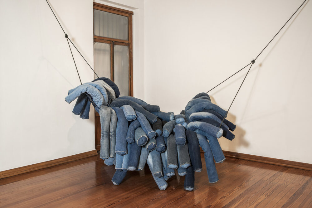 Vicky’s Blue Jeans Hammock, 2018